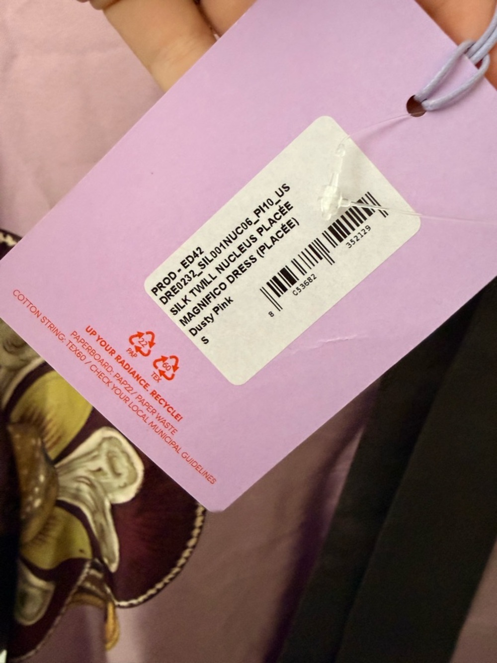 NWT La DoubleJ Magnifico Silk Maxi Long Dress Nucleus Placee Purple Size Small - Picture 8 of 11